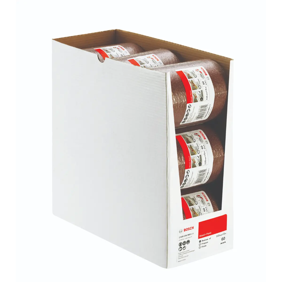 Bosch Schleifrolle Holz und Farbe, 115 mm x 5 m, P60