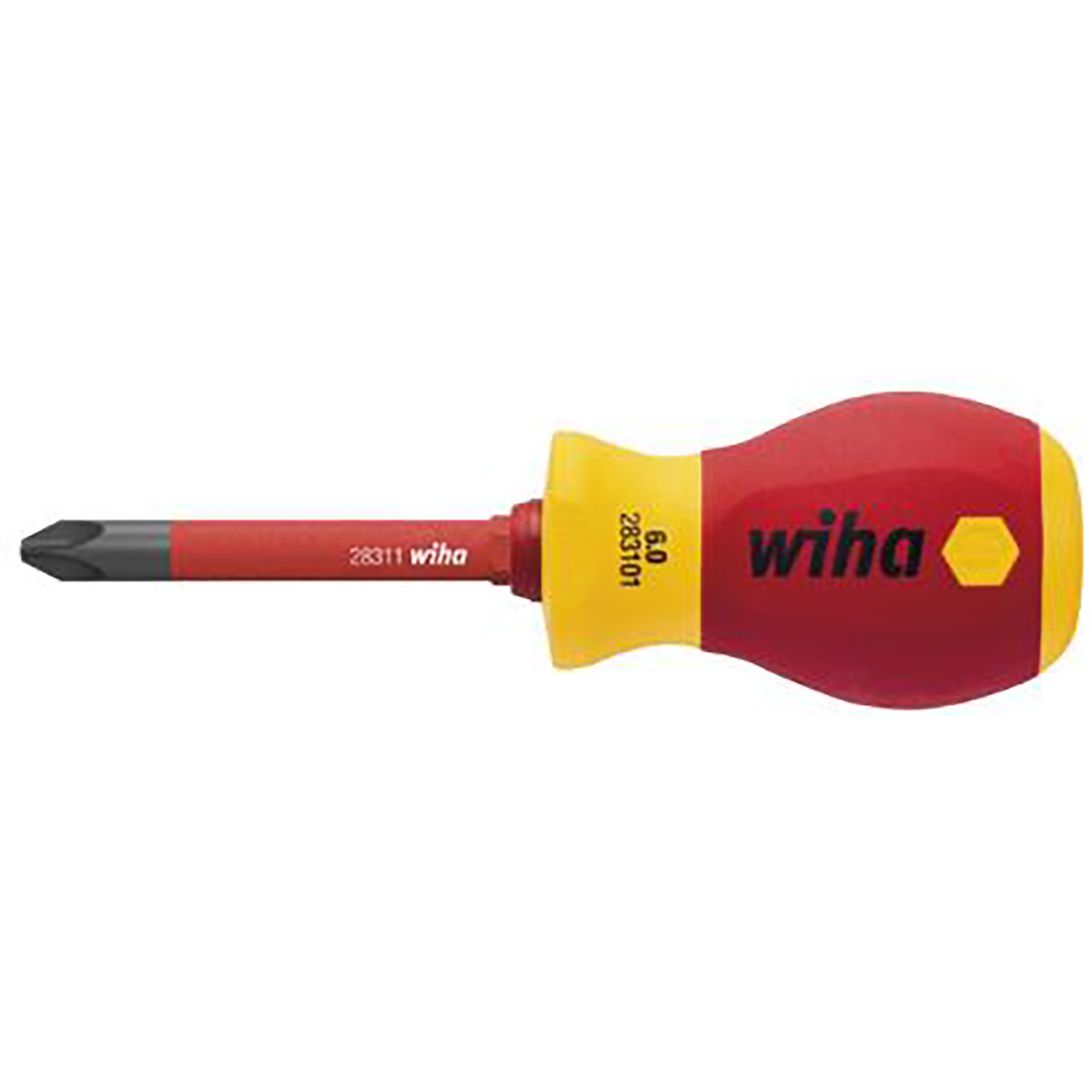 Wiha Schraubendreher mit Bithalter Set slimVario electric Stubby 4-teilges Set mit slimBits