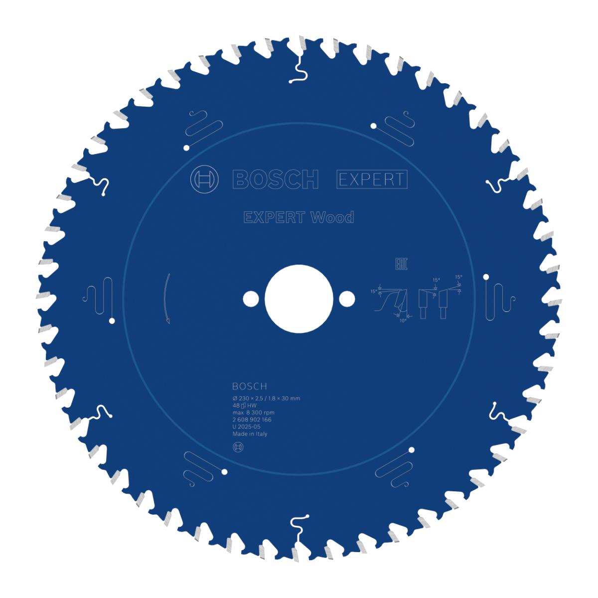 Bosch EXPERT Wood Kreissägeblatt, 230x30 mm, Z48