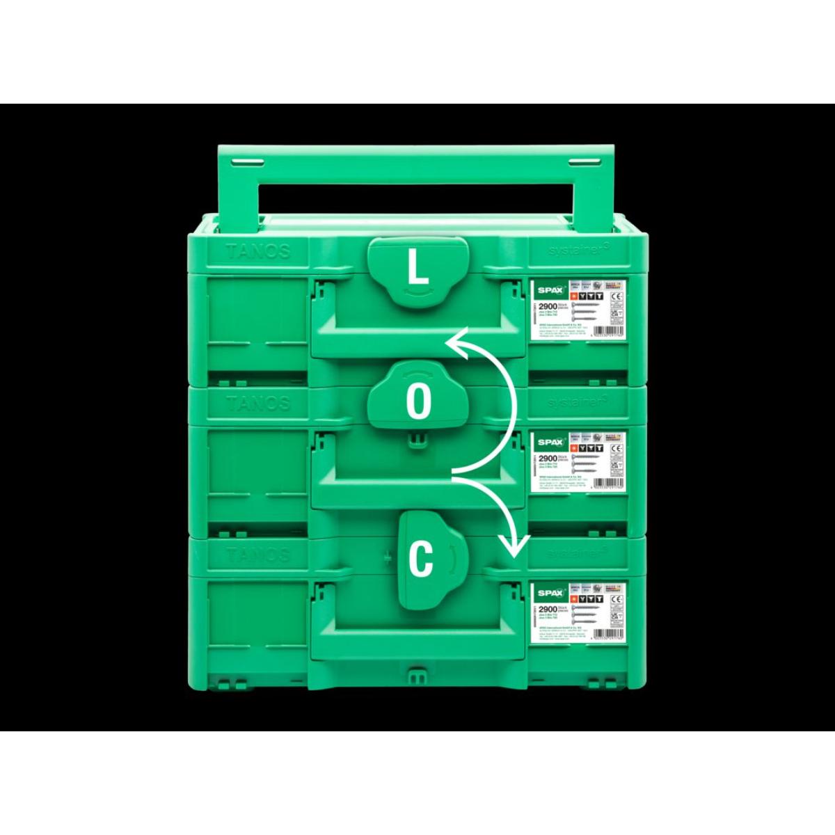 SPAX Box Systainer Möbelbau T-Loc T-STAR PLUS 2900 Stück/5Bit