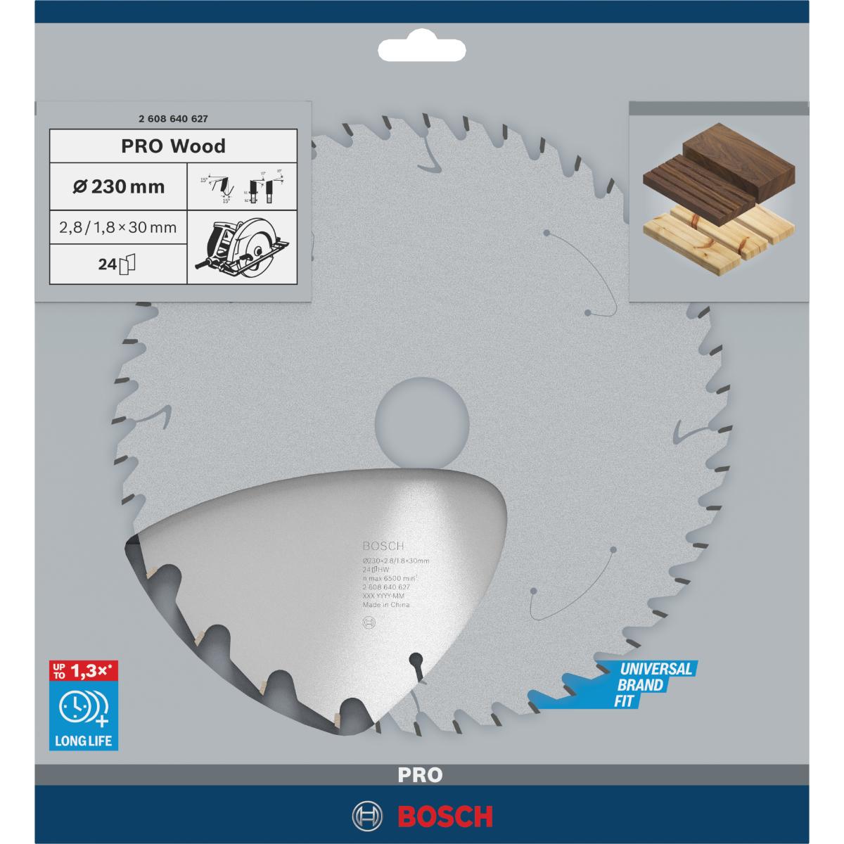 Bosch PRO Kreissägeblatt Optiline Wood für Handkreissägen ø 230 mm
