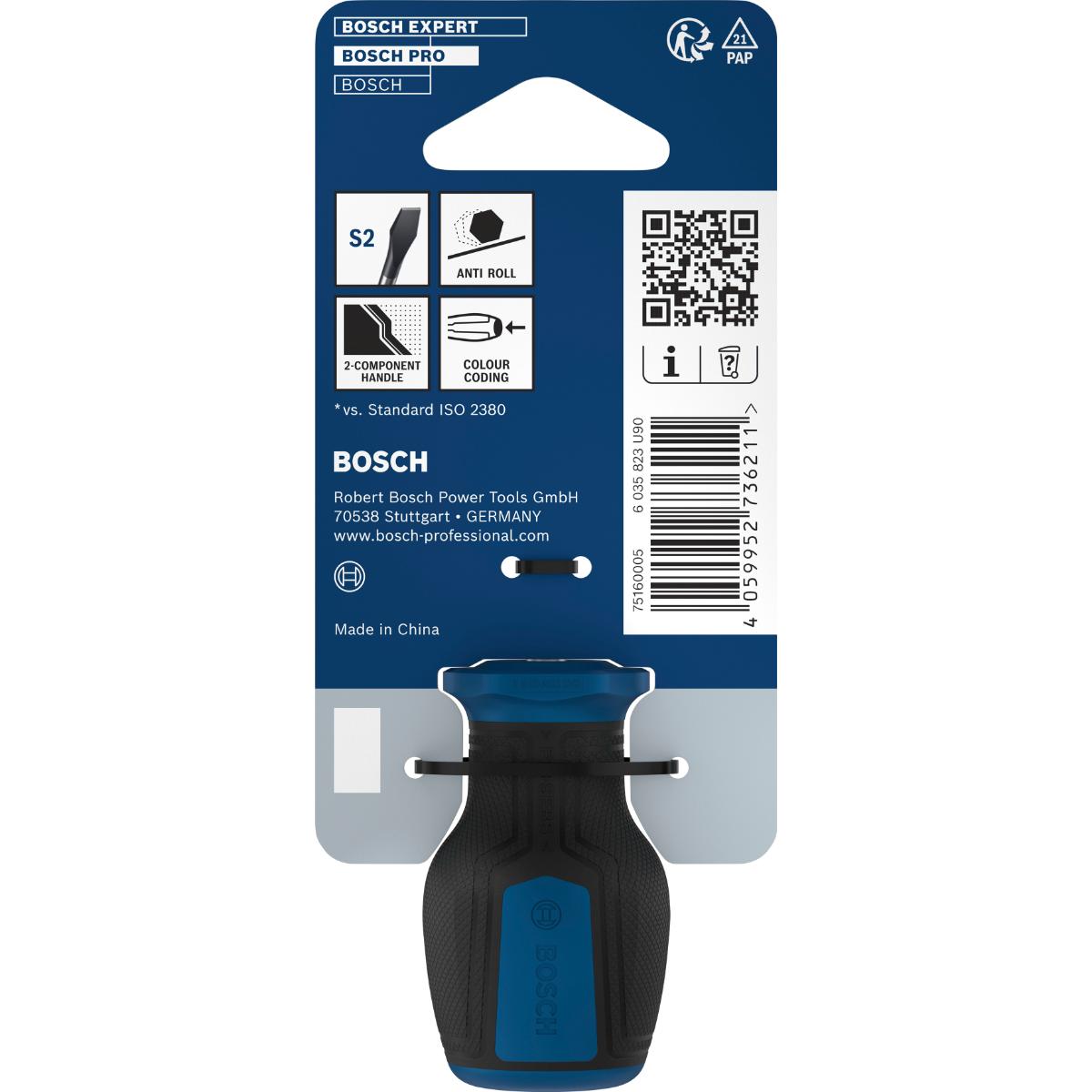 Bosch PRO Stubby-Schraubendreher SL 1,0 x 5,5 x 25 mm