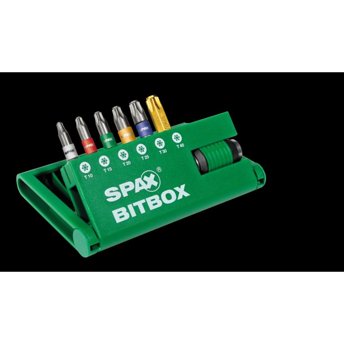SPAX Bitbox T-Star Plus (6 Bits T10-T40 25mm + 1 Bit-Halter)