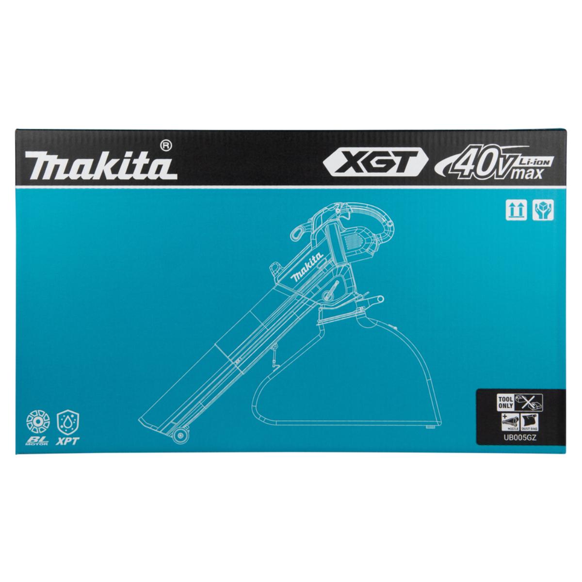 Makita Akku-Laubbläser und -sauger XGT 40V max. 87 m/s 408 m³/h