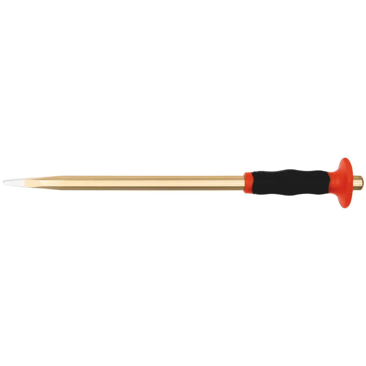 Rennsteig Elektrikermeißel mit Handschutz 12 x 250 mm, 8-kant 10 mm, lackiert