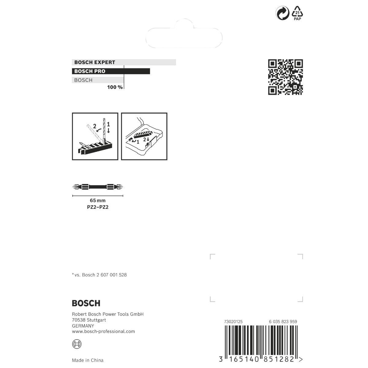 Bosch PRO Doppelklingen Schrauberbit-Set Impact Control