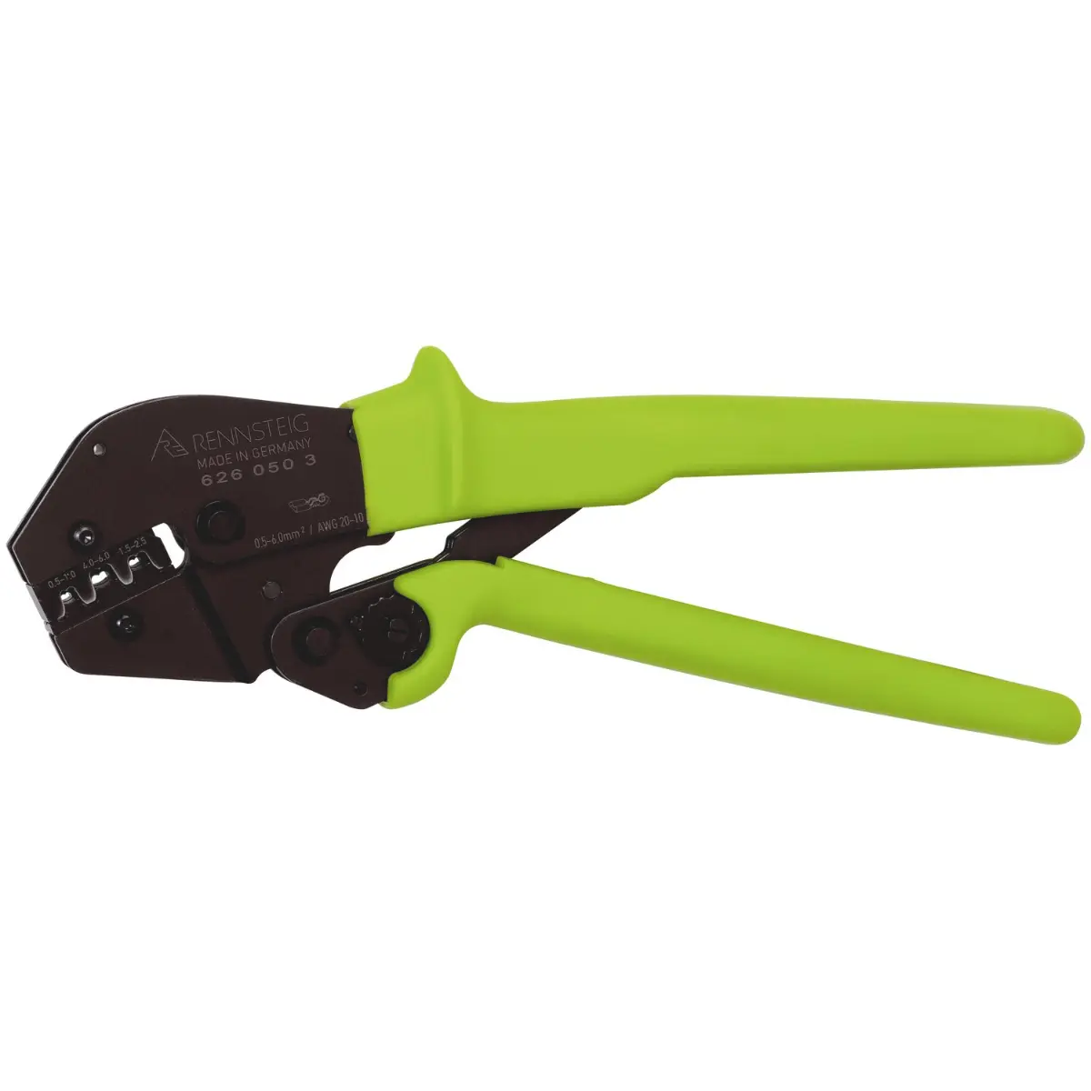 Rennsteig Crimpzange PEW 16 für unisolierte Flachsteckverbinder 0,5 / 6,0 mm²