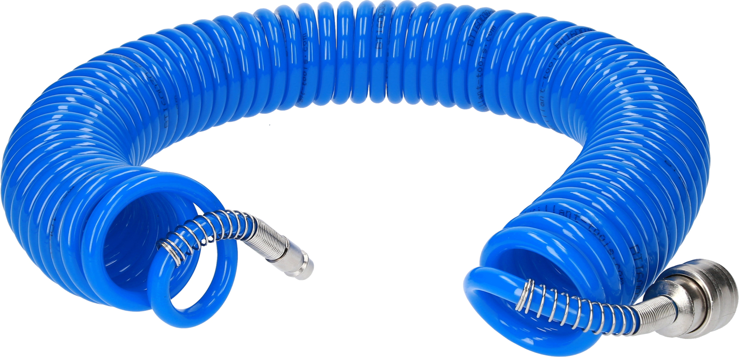 Brilliant Tools Druckluft-Spiralschlauch Ø 6 mm, 10 meter