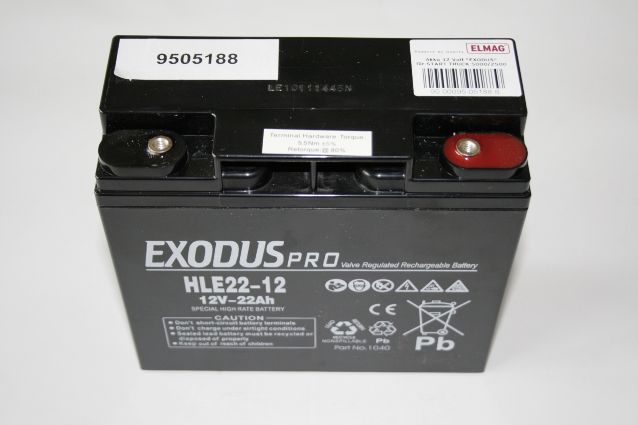 ELMAG Akku 12V / 22Ah 'EXODUS'