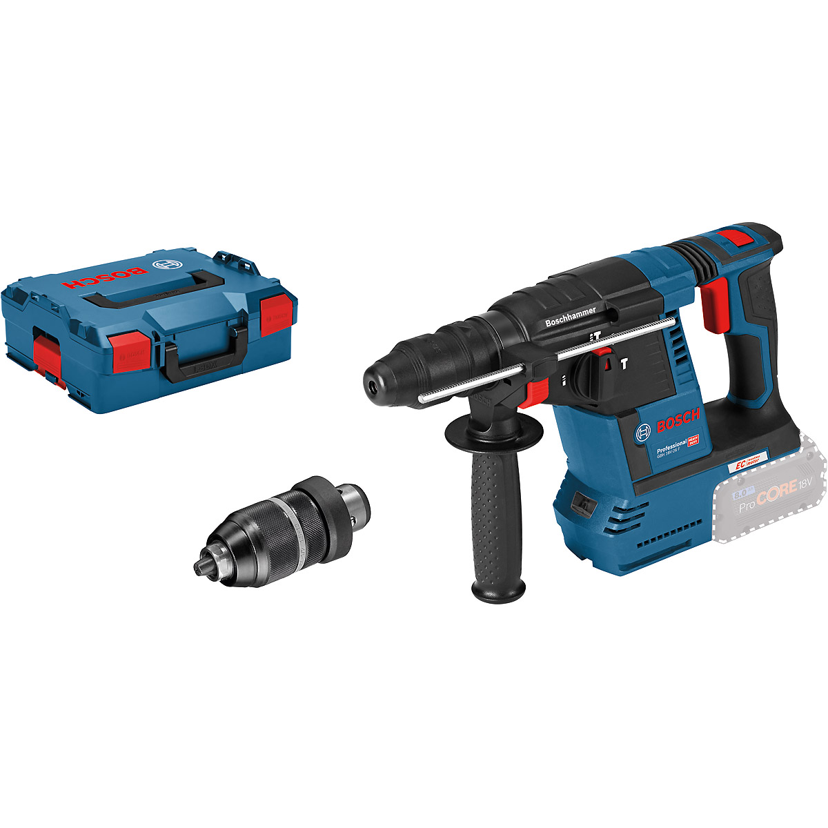 Bosch Akku-Bohrhammer mit SDS plus GBH 18V-26 F, Solo Version, L-BOXX