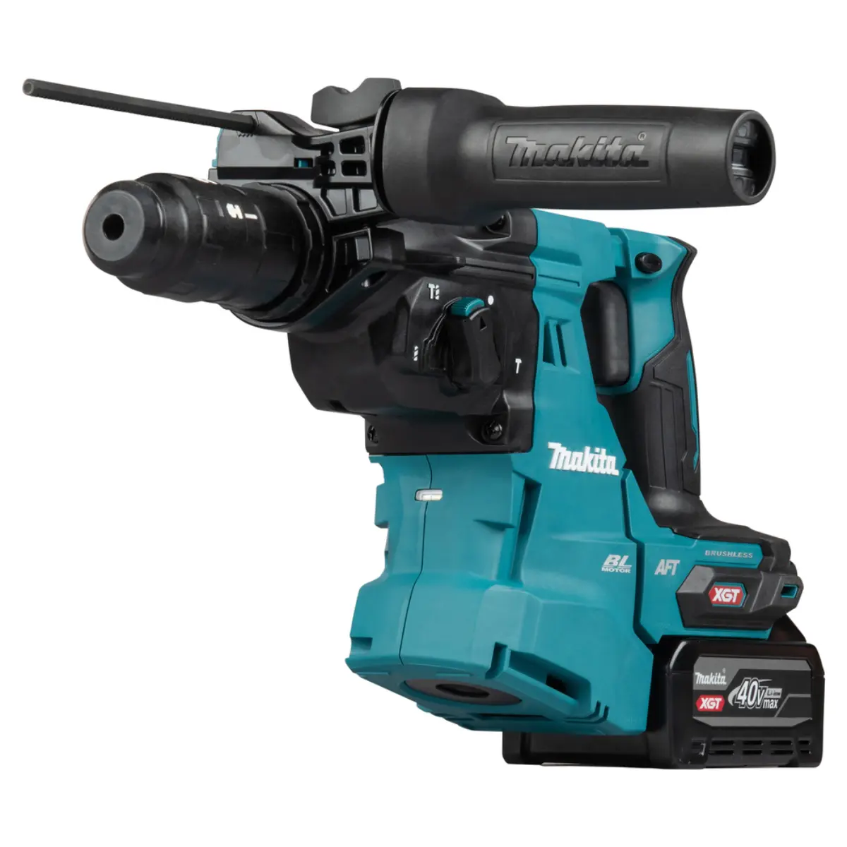 Makita Akku-Kombihammer SDS-PLUS 40V max. mit Schnellwechselfutter /4,0 Ah, 2 Akkus + Ladegerät im MAKPAC - HR012GU201