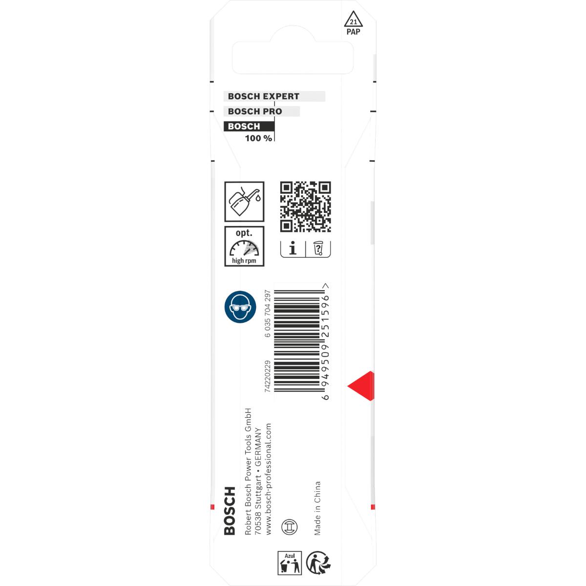 Bosch Metal HSS Spiralbohrer, 3,5 x 39 x 70 mm, CYL-Schaft, 2-Stück