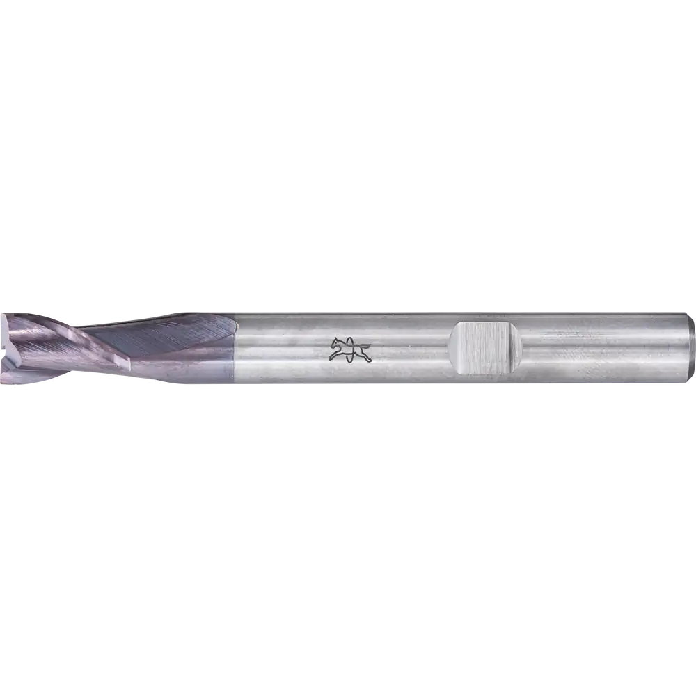 PFERD TOOLS Robotics VHM-Fräser Ø6mm, 2 Schneiden, 2xD, Radius 0,4mm, DLC-beschichtet, Schaft HA, Performance Aluminium