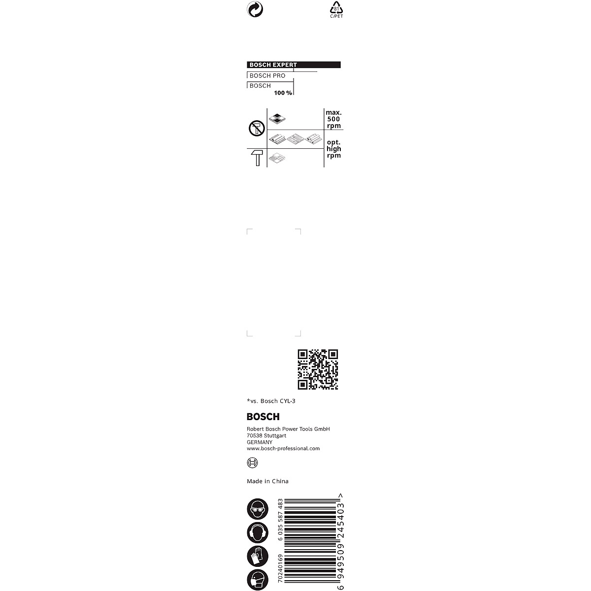 Bosch EXPERT HEX-9 MultiConstruction Bohrer, für Dreh- und Schlagbohrer