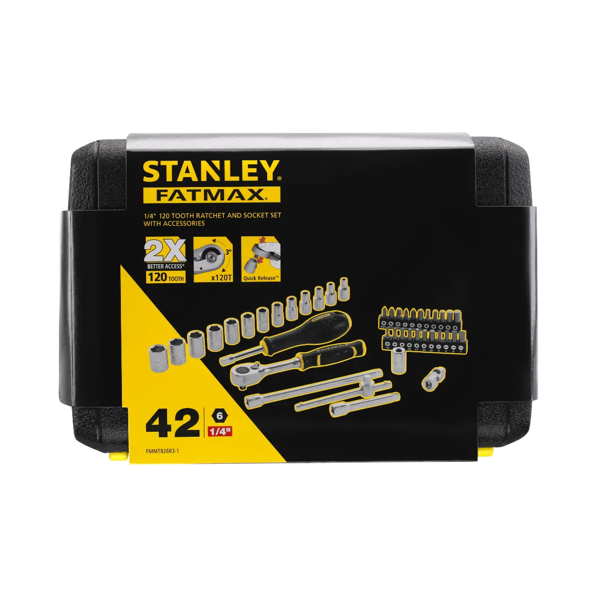 STANLEY FATMAX 1/4 Zoll Steckschlüssel-Set, 42-teilig