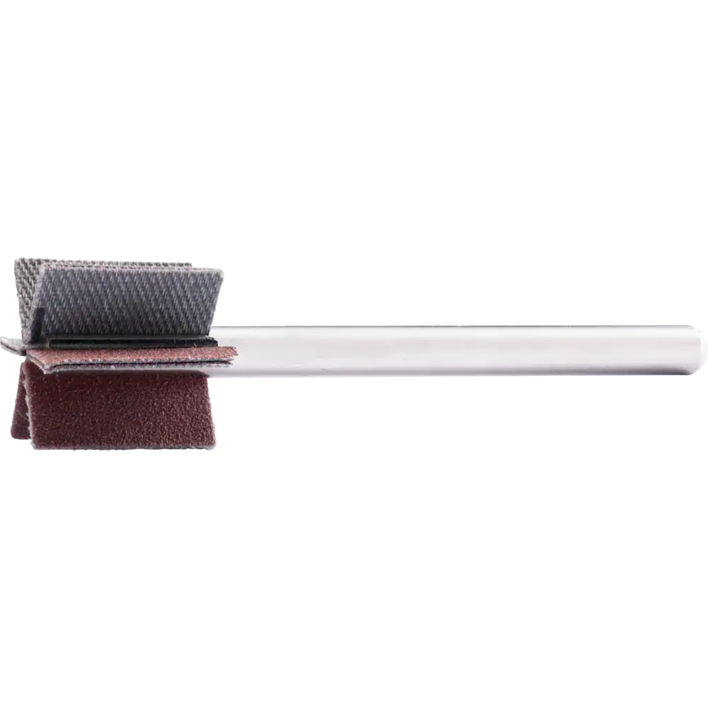 PFERD TOOLS Korund Fächerschleifer F Ø 20x20mm Schaft-Ø 6 mm Länge 60 mm Lamellen 6x2 Lamellen A150