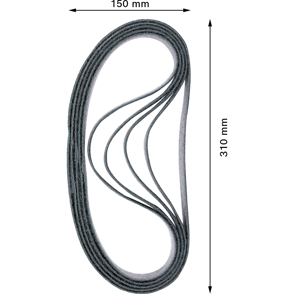 Bosch EXPERT N470 Schleifband für Bandschleifer 40 x 760mm, fein, 10-tlg.