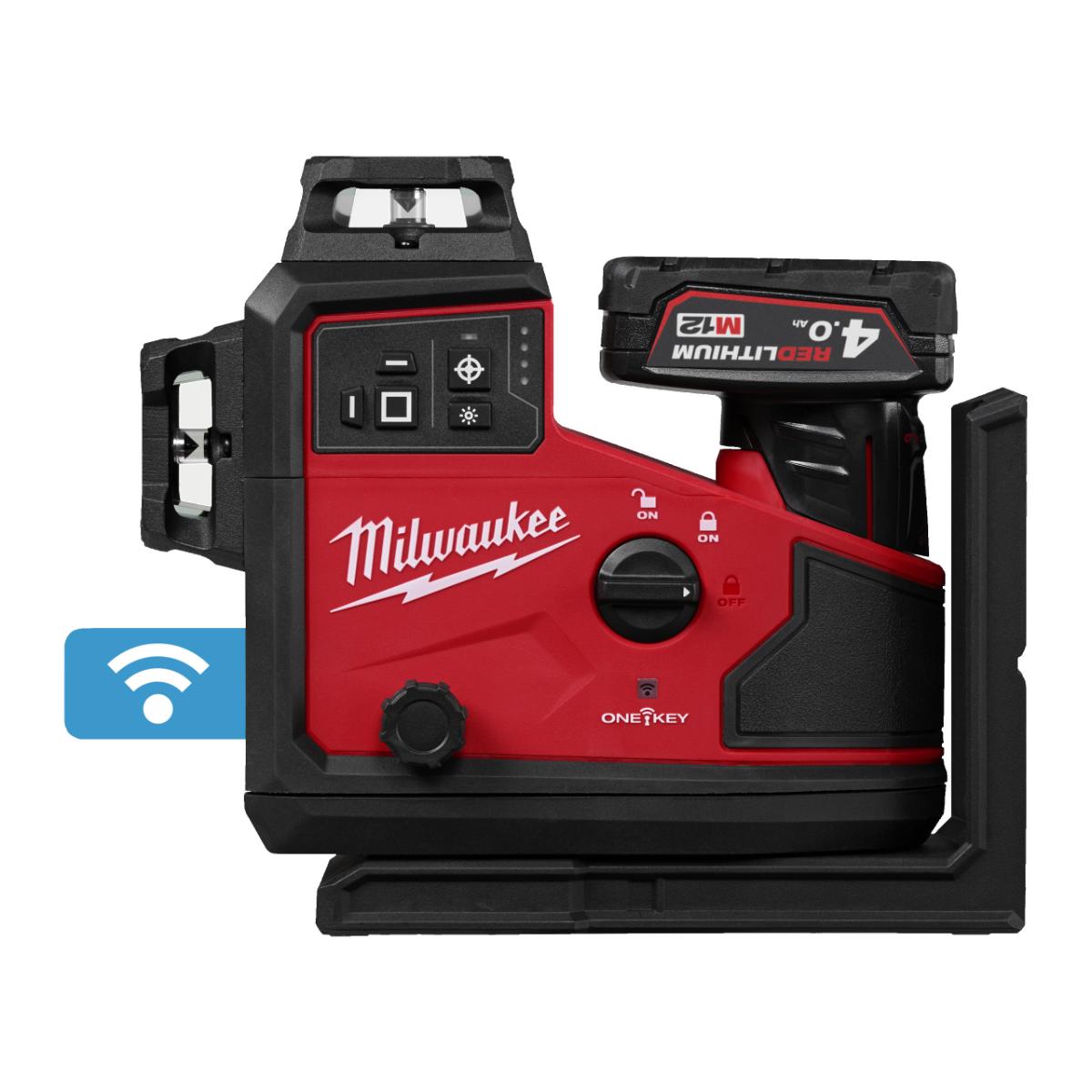 Milwaukee M12 3 x 360° Akku-Laser M12A3PLO-401C