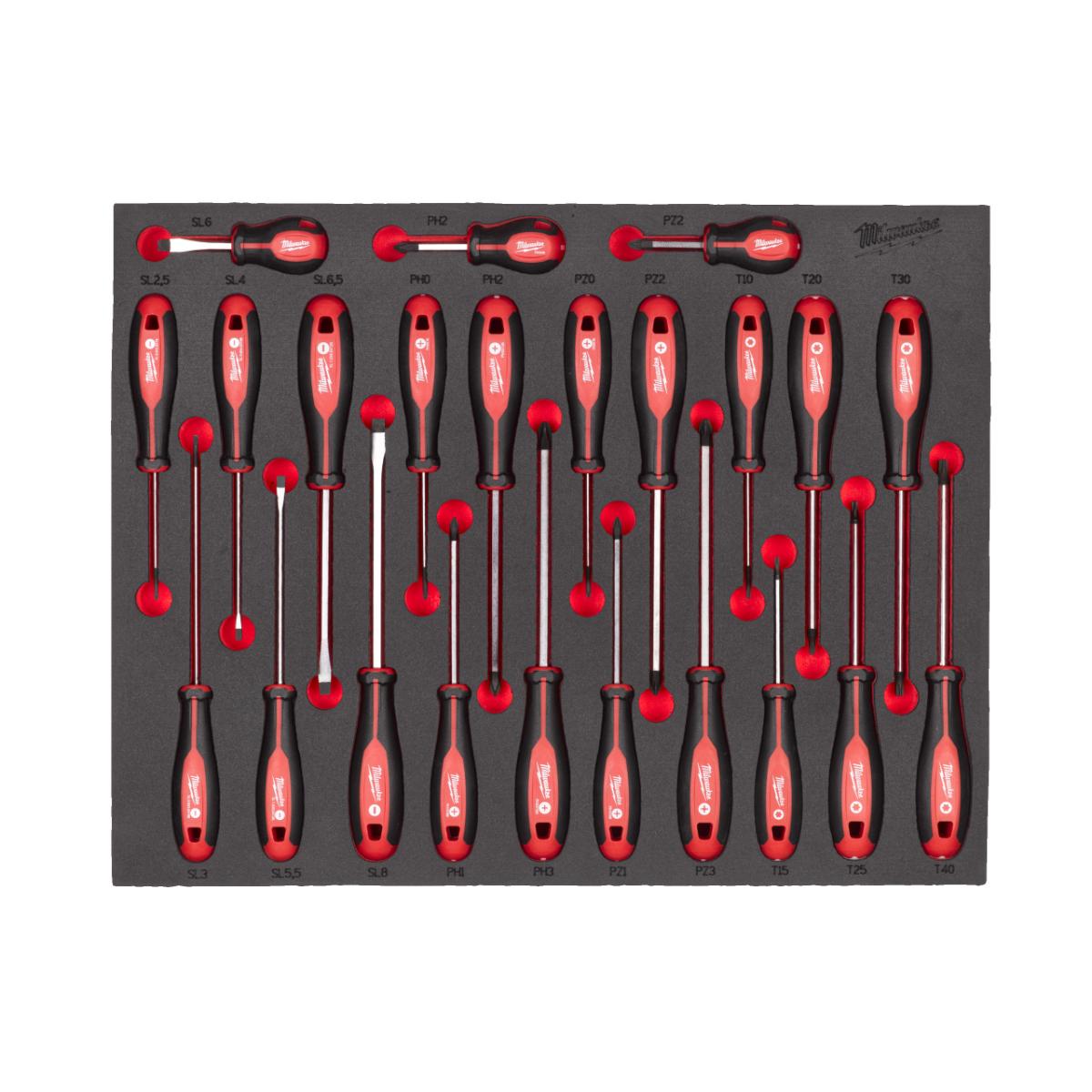 Milwaukee - Tri-Lobe Schraubendreher Einlage 23-tlg. - 4932479830