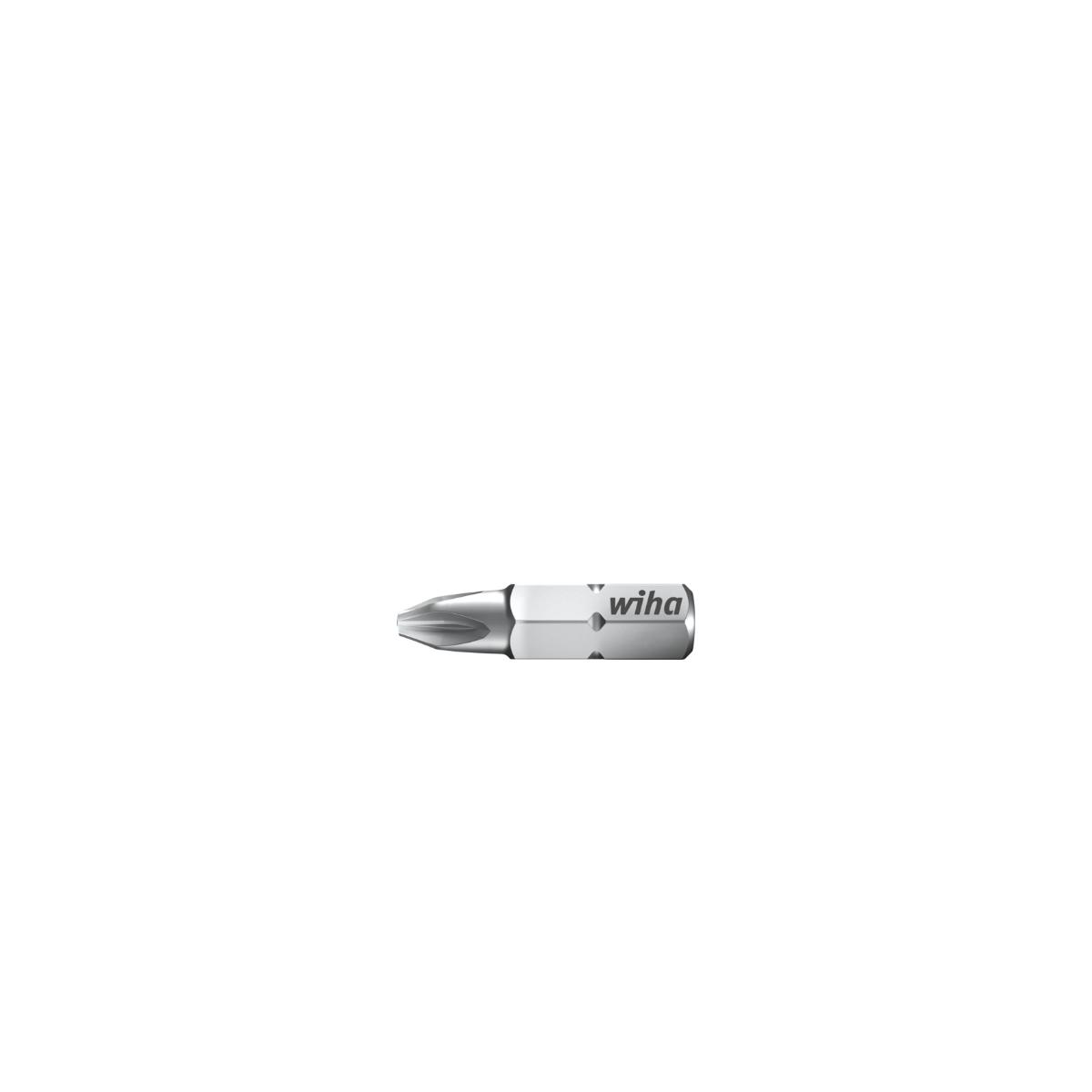 Wiha Bit Set Standard 25 mm Pozidriv (PZ2) 10-teilges Set 1/4 zoll in Box
