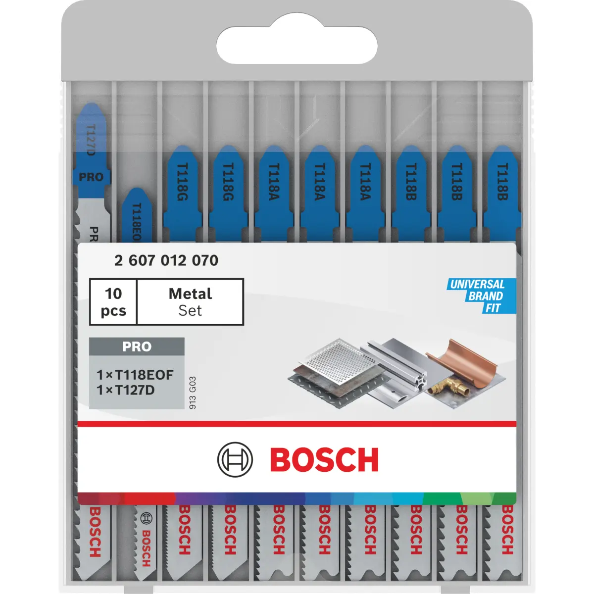 Bosch Stichsägeblatt Set Metal Advanced, 10-tlg.