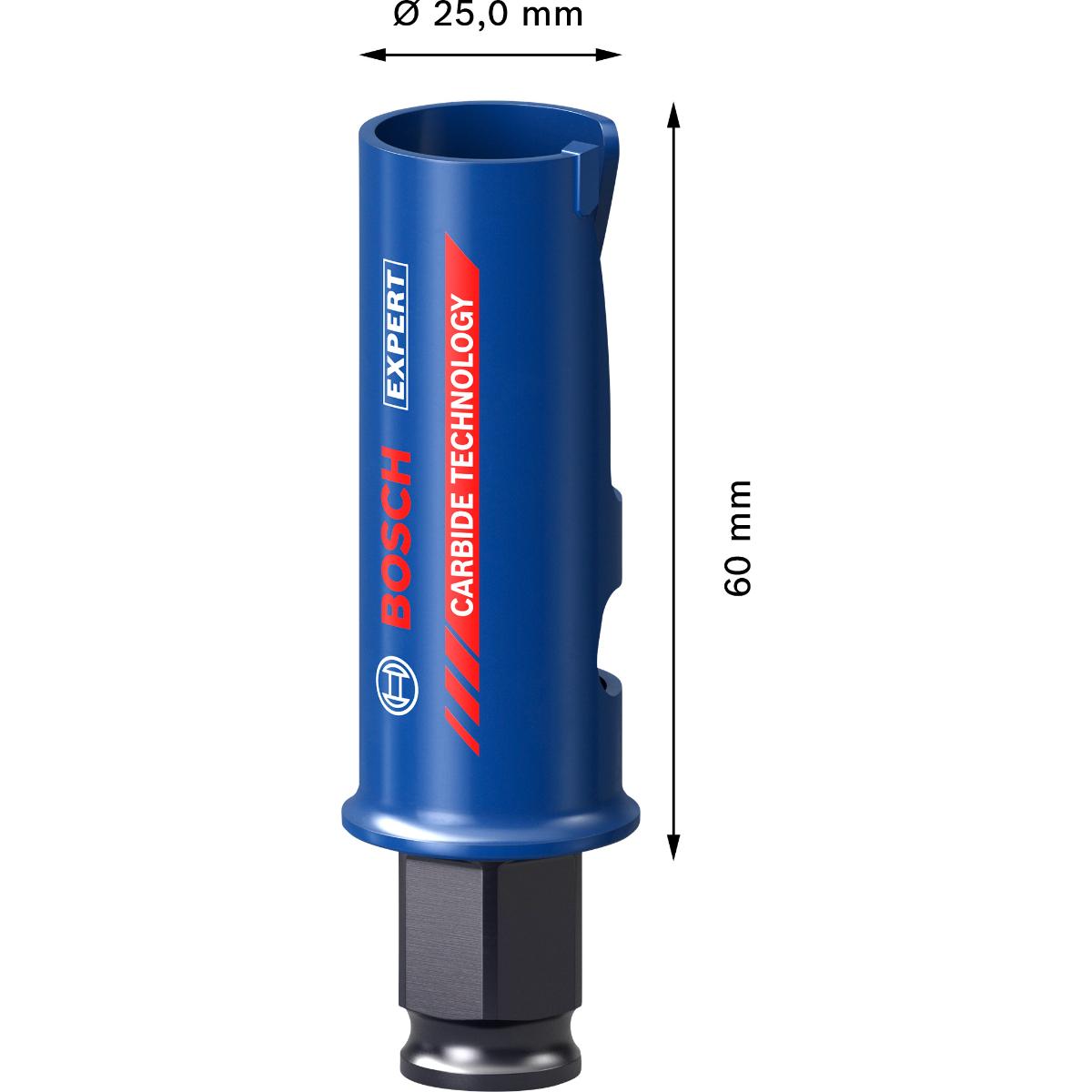 Bosch EXPERT Construction Material Power Change Plus Lochsäge, 25 x 60 mm