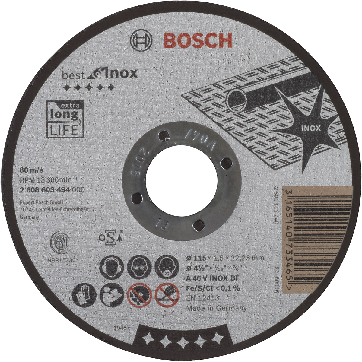 Bosch Trennscheibe gerade Best for Inox A 46 V INOX BF