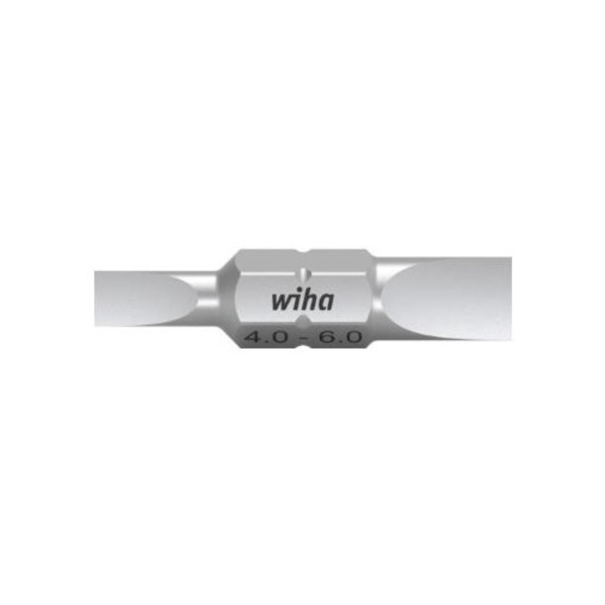 Wiha Bit Set Doppelbit Schlitz (4,0/6,0) 10-teilges Set in Box