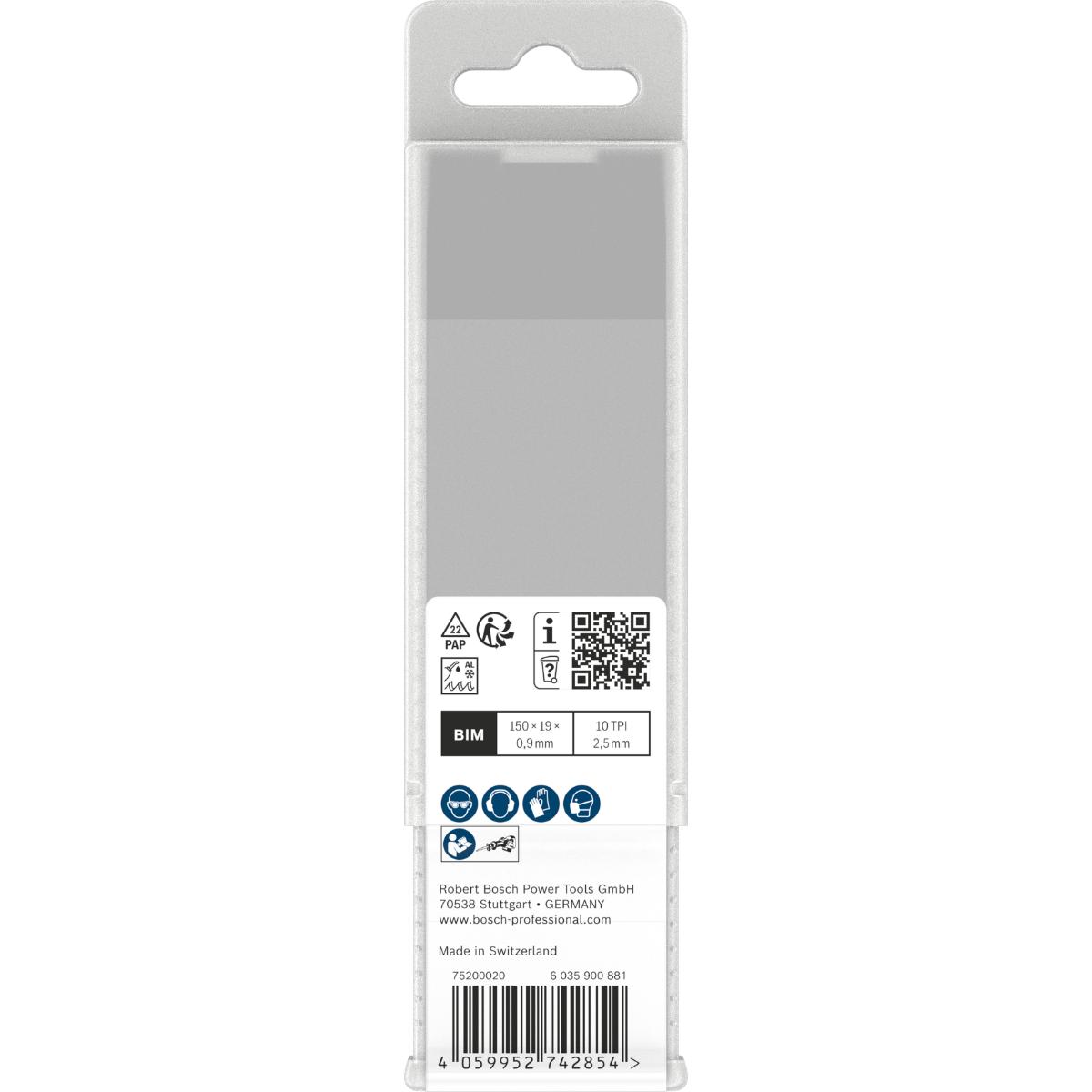 Bosch Multi Material S922HF Blatt, 0,9 x 19 x 150 mm, 25-Stück