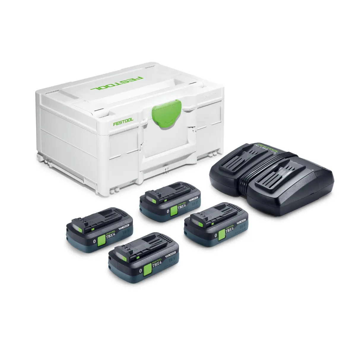 Festool Energie-Set SYS 18V 4xTBX4/TCL6DUO