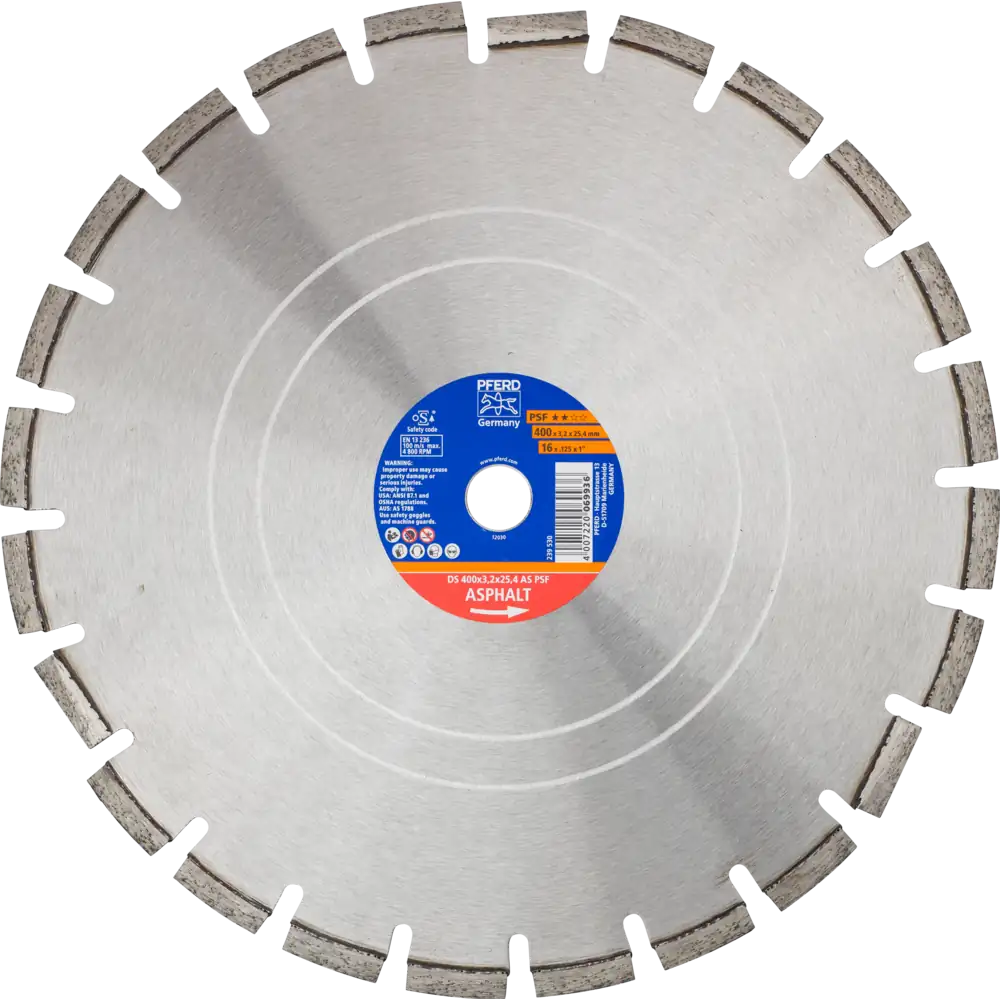 PFERD TOOLS Diamant-Trennscheibe DS PSF für Asphalt