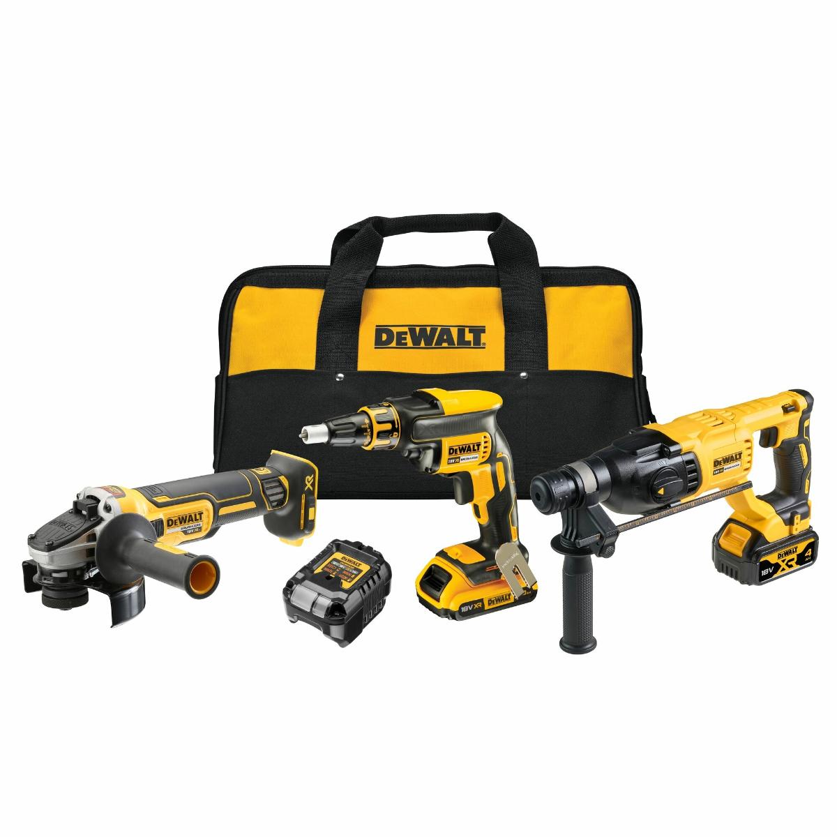 DEWALT Akku-Kombopack 18 Volt, 3-teiliges Set