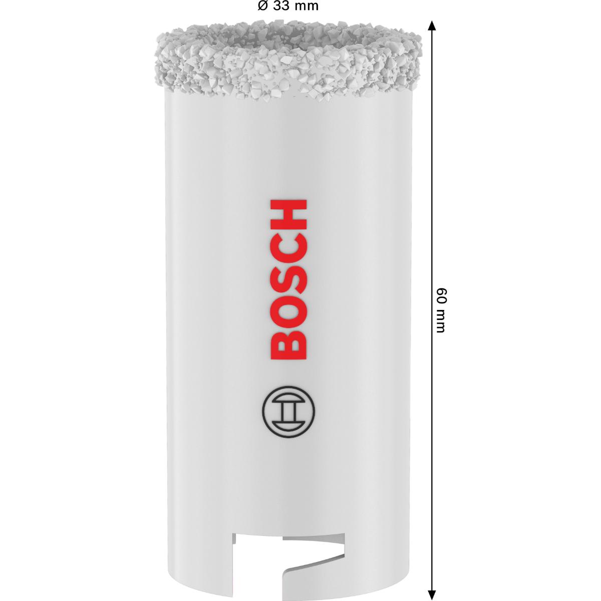 Bosch Brick and Soft Tile Lochsäge mit Aufsteckhalter, 33 x 60 mm