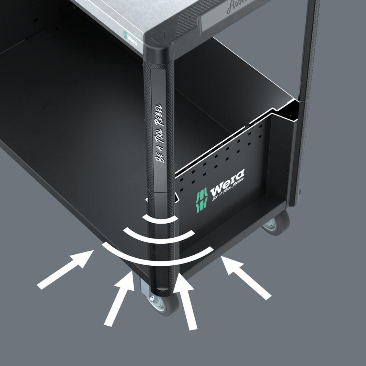 Wera 9702 Tool Rebel Werkstattwagen Stainless XXL 2