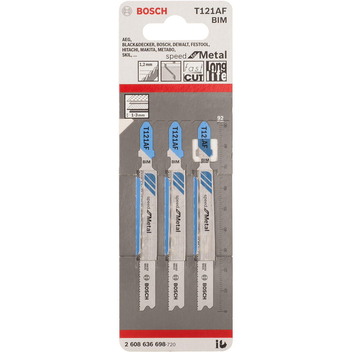 Bosch Stichsägeblatt T 121 AF Speed for Metal