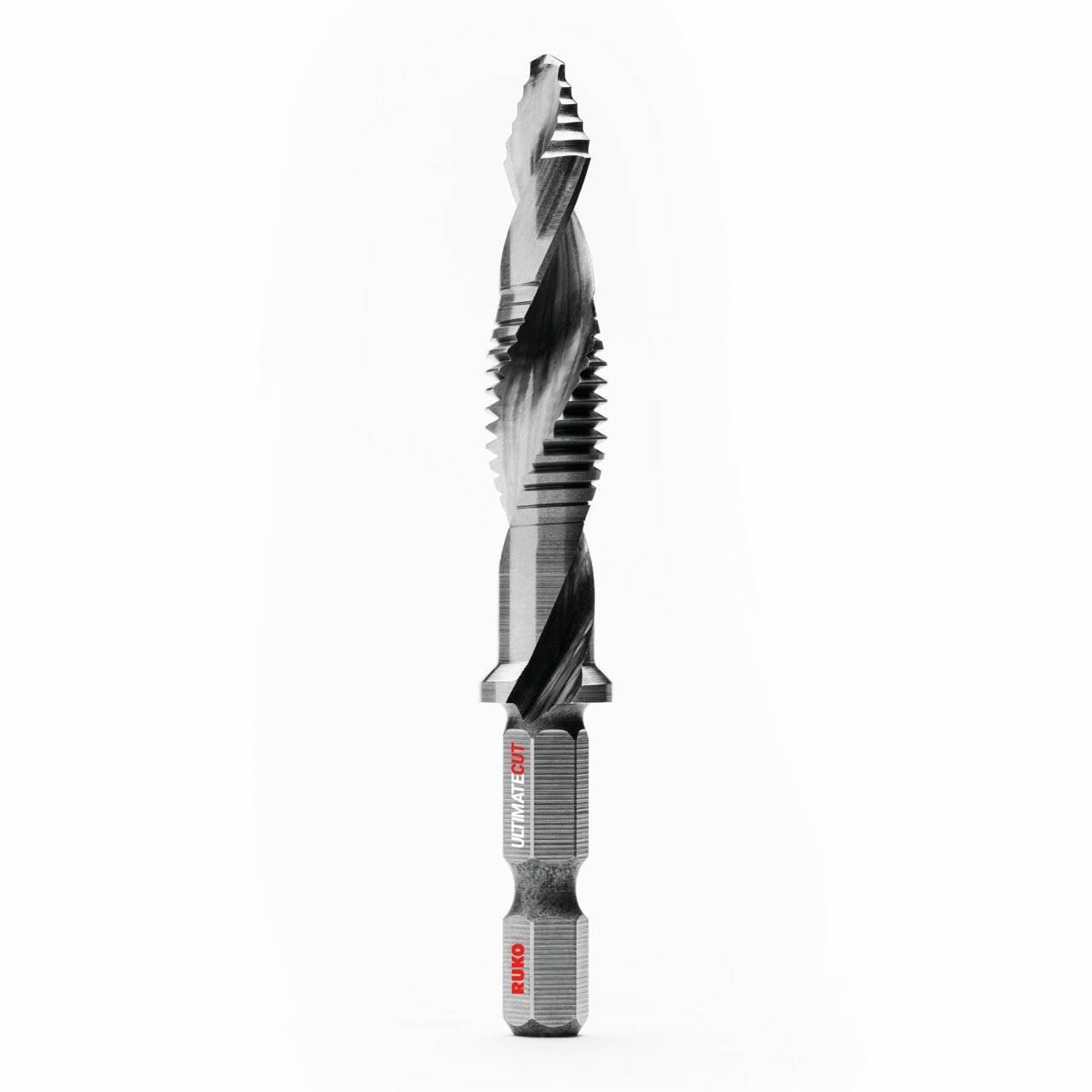 RUKO ULTIMATECUT Kombi-Maschinengewindebohrer mit FLOWSTEP® Spitze, HSS, Bit-Schaft - 7-tlg.