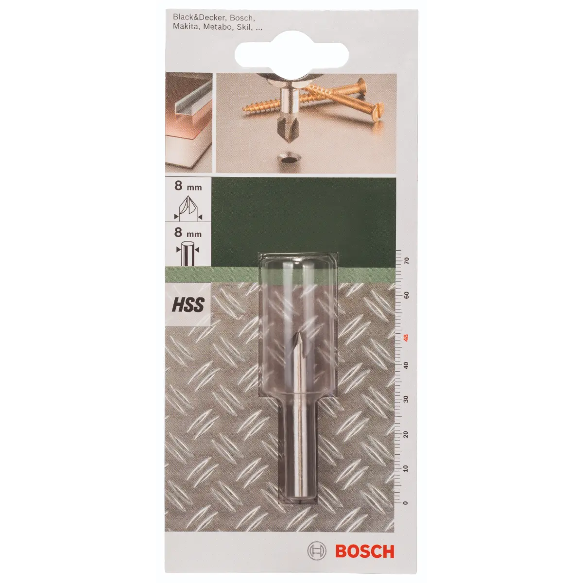 Bosch Kegelsenker HSS 5-Schneiden, DIN 335 D= 8,0 mm, M 4