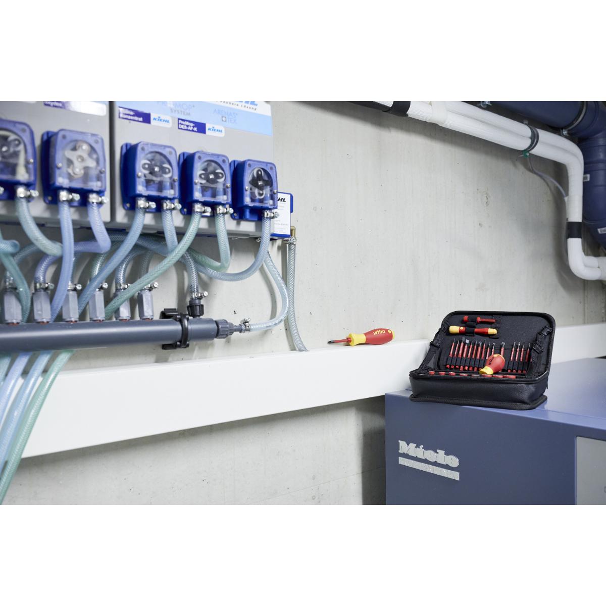 Wiha Werkzeug Set slimVario electric gemischt 32-teilges Set mit Funktionstasche