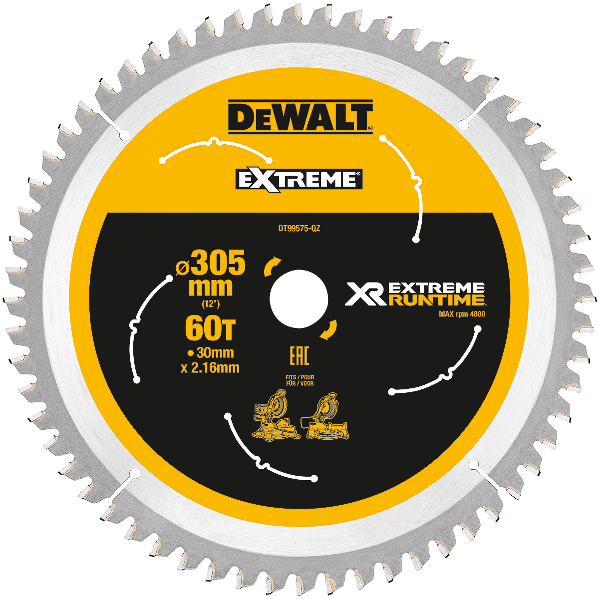 DEWALT XR EXTREME Kreissägeblatt stationär Feine Schnitte