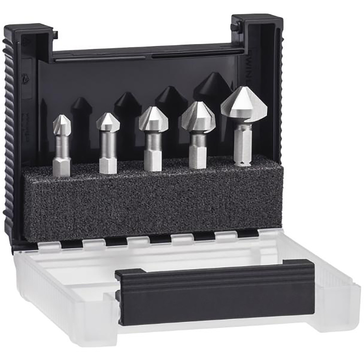 Wiha Kegelsenker-Bit Set 5-teilges Set 1/4 zoll in Box