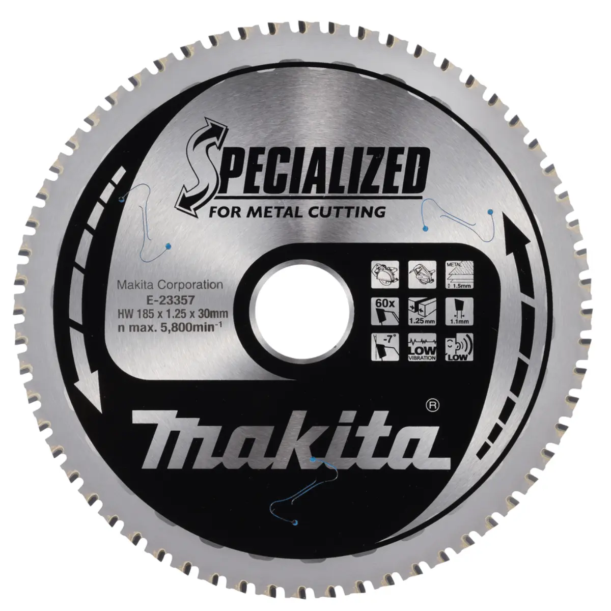 Makita Kreissägeblatt 185x30x65Z Metal - E-23357