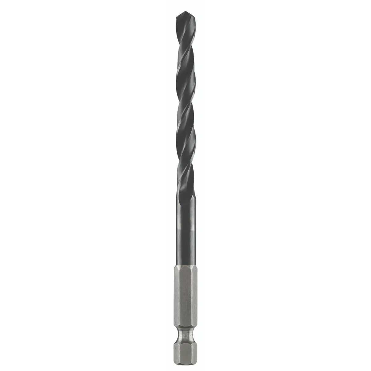Bosch Metallspiralbohrer-HSS- R, DIN 338 mit 1/4"-Sechskantschaft D= 6,0 mm, L= 105 mm