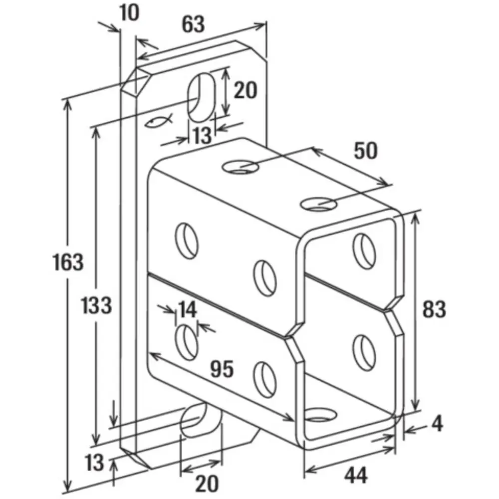 Fischer Sattelflansch SF L 41D