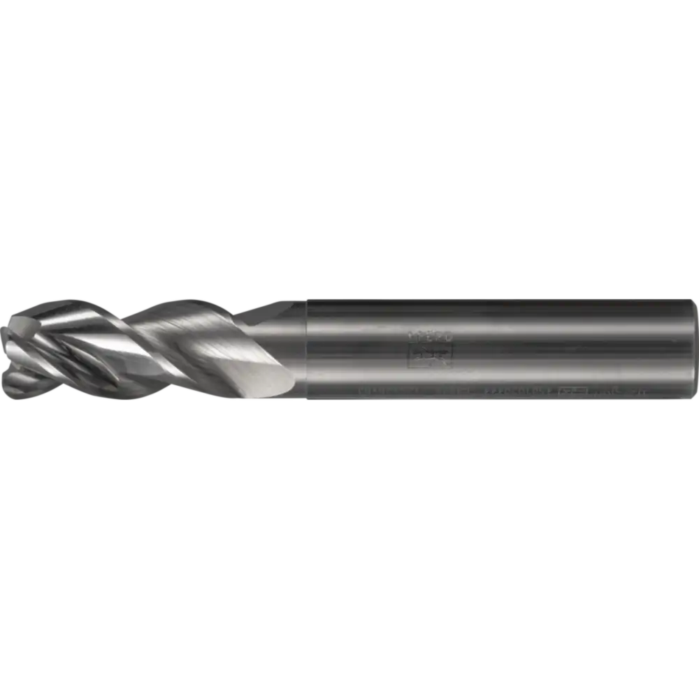 PFERD TOOLS VHM-Fräser Ø6mm, 3 Schneiden, 2xDC, Radius 0,5mm, unbeschichtet, Schaft HA
