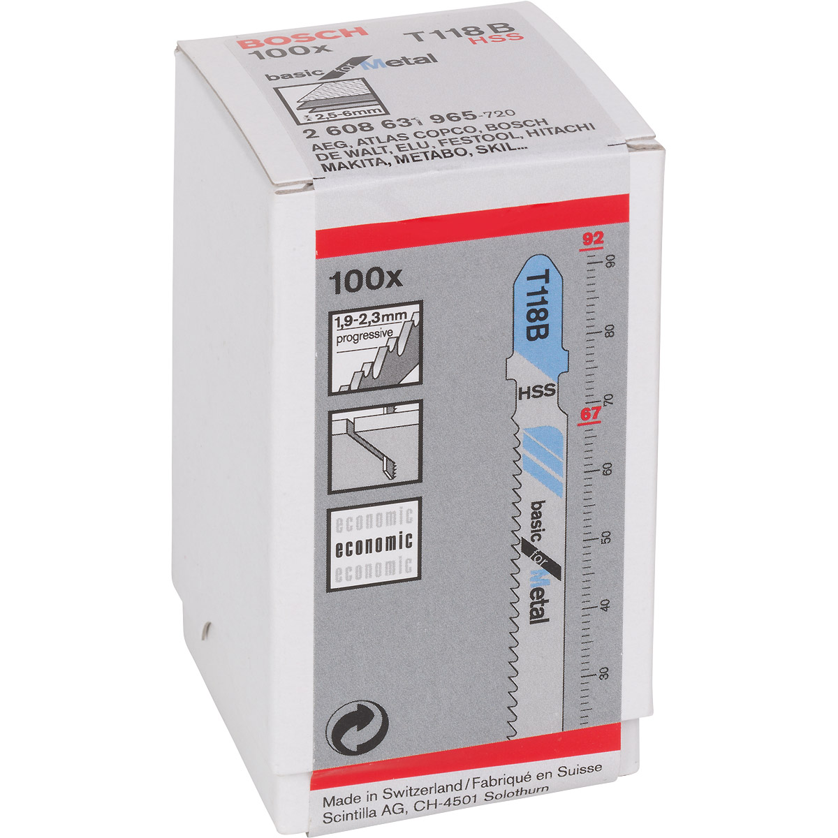 Bosch Stichsägeblatt T 118 B Basic for Metal