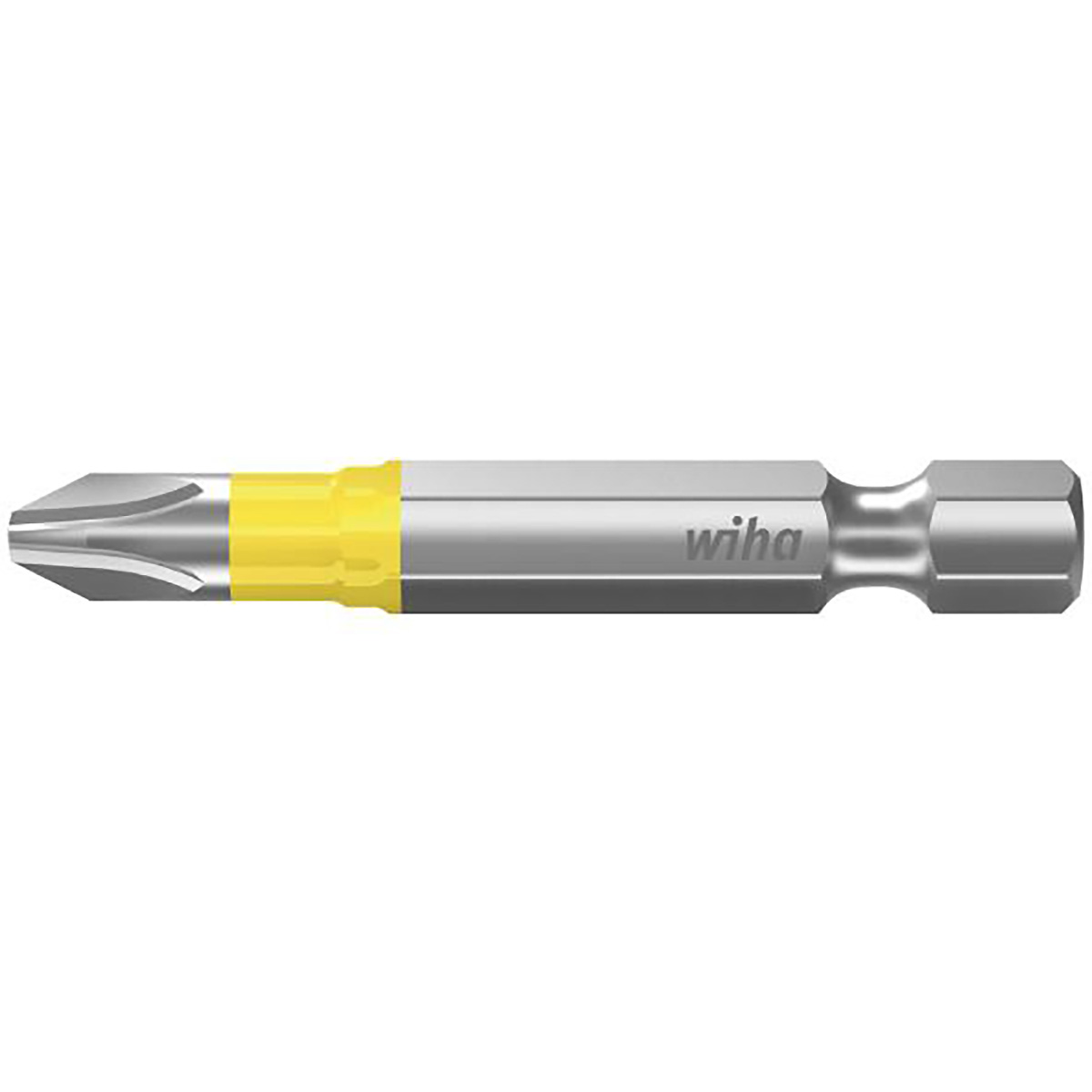 Wiha Bit Set Y-Bit 50 mm Phillips (PH2) 5-teilges Set 1/4 zoll E6,3 in Box - 6 Stück