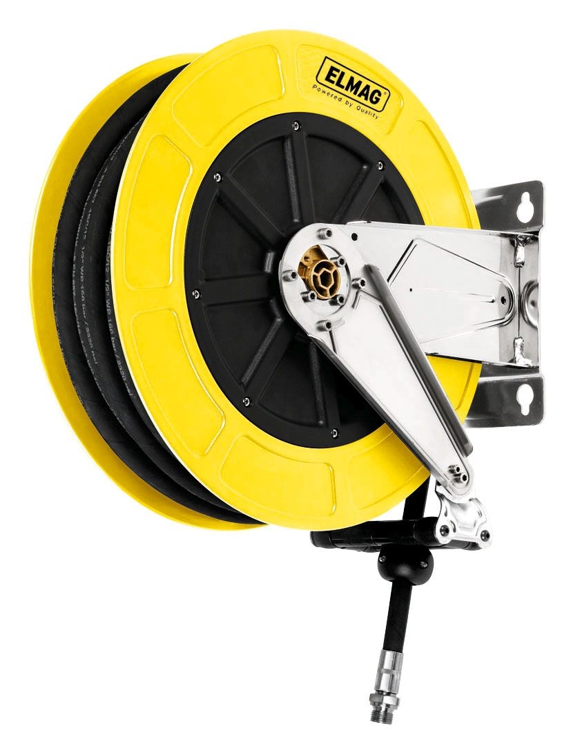 ELMAG INDUSTRIE Schlauchaufroller Edelstahl 4432, Druckluft und Wasser, ohne Schlauch