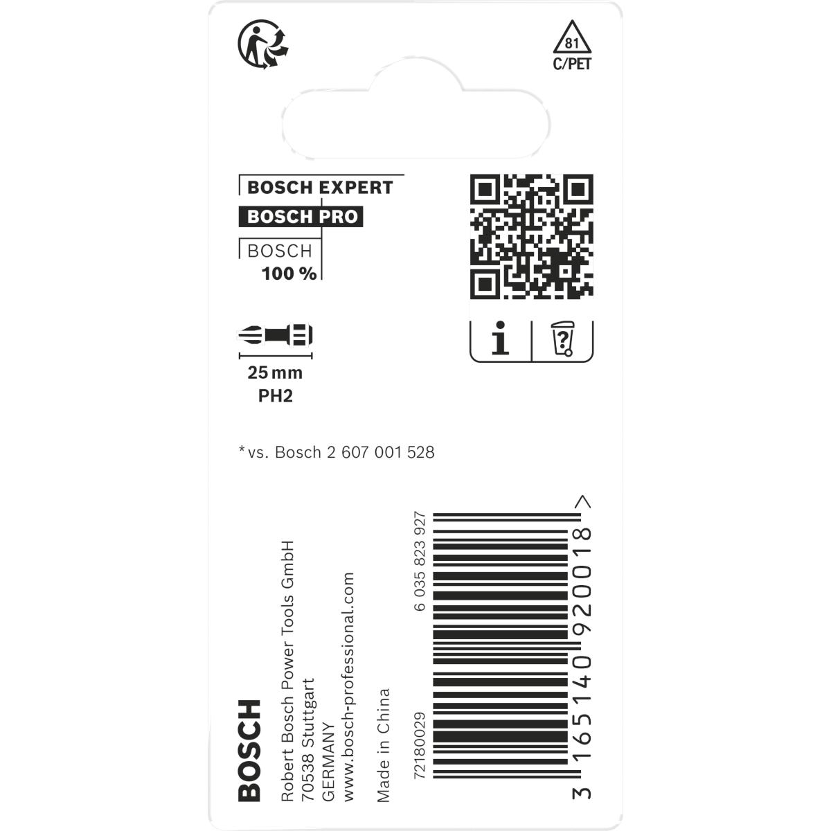 Bosch PRO Impact Control PH2 Bits, 2 Stück