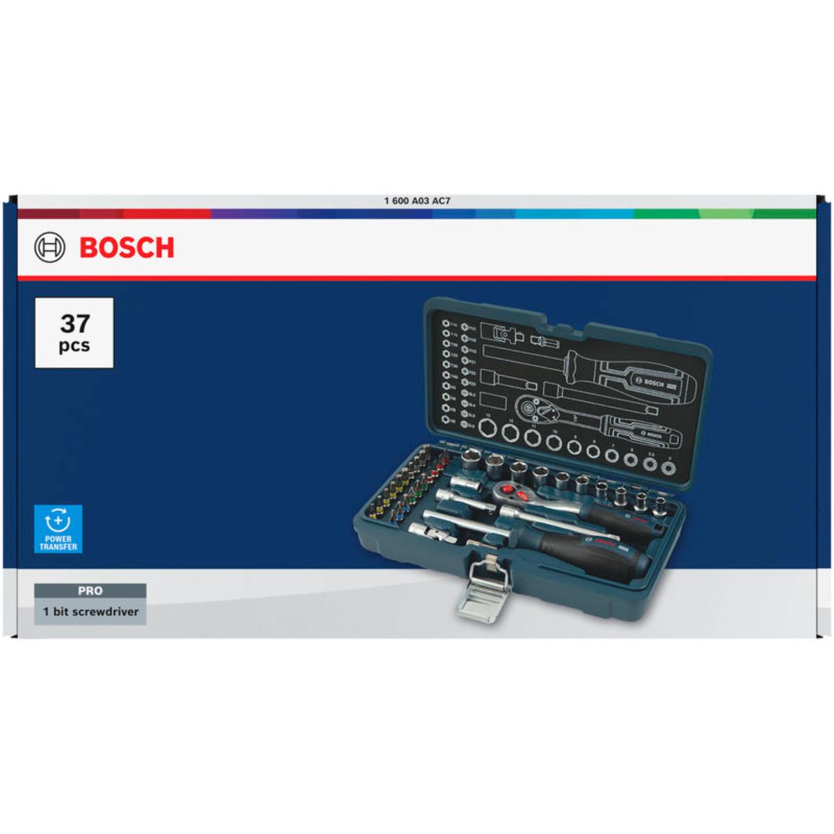 Bosch 1/4"-Ratschen, 37-teilges Set