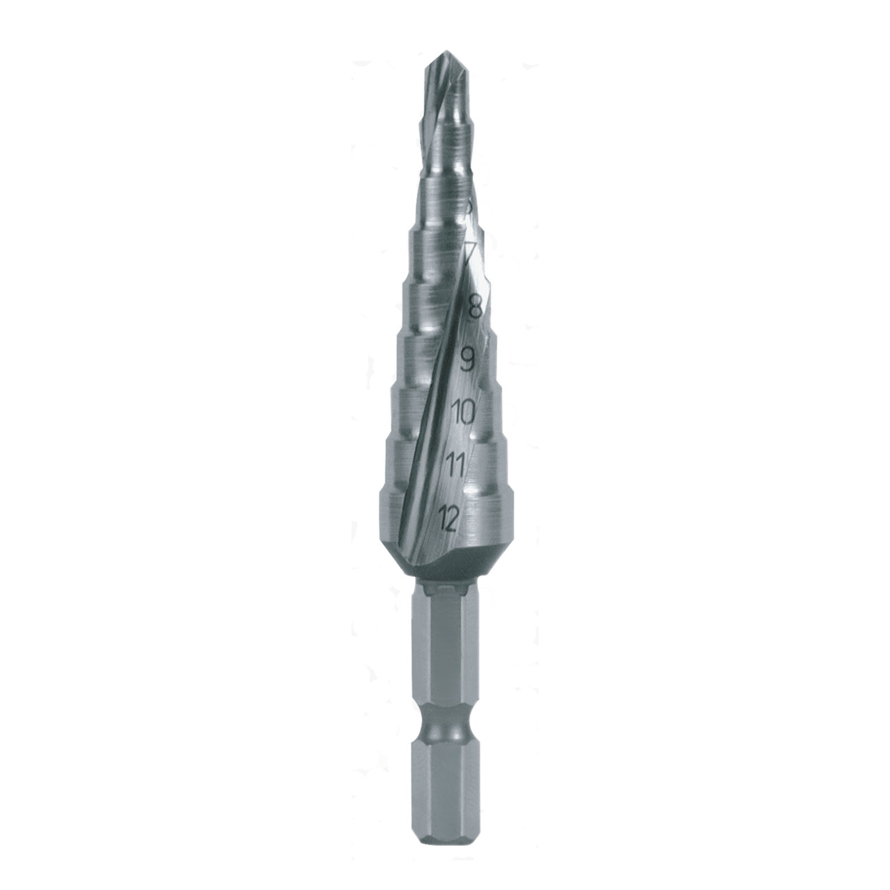 RUKO Stufenbohrer-Bit HSS spiralgenutet mit Kreuzanschliff